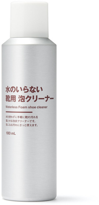 일본 무인양품 물이 필요없는 신발 클리너, 1개, 180ml