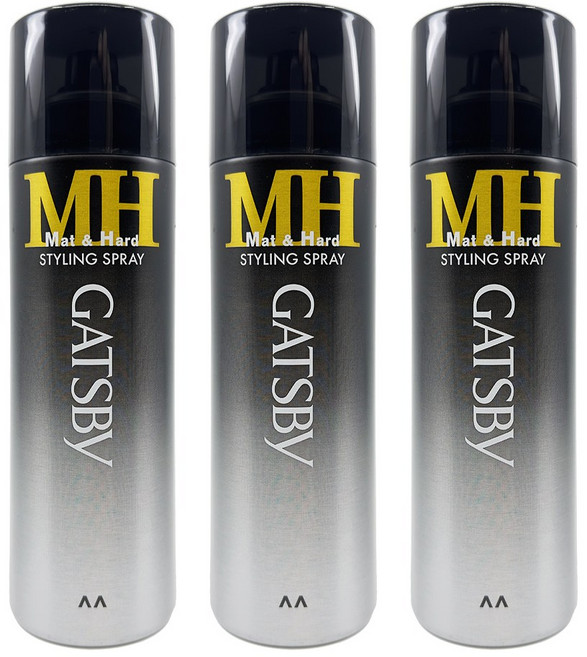 갸스비 매트 앤 하드 스타일링 스프레이, 200ml, 3개