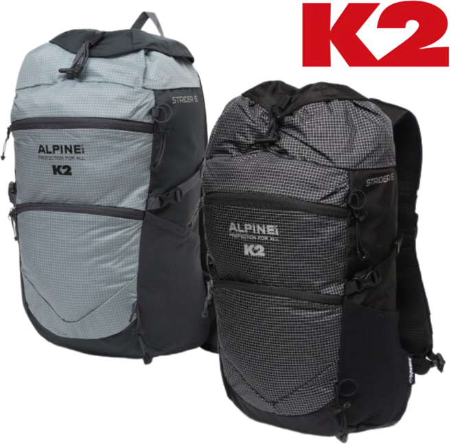 [정상가: 160 000원] K2 남여공용 백팩 15L 사계절 등산 소형배낭 초경량 내구성 수납 착용감 우수 일상 외출 등산 캠핑 하이킹 바이크 러닝 여행 산행 운동 아웃도어 가방, G블루그레이