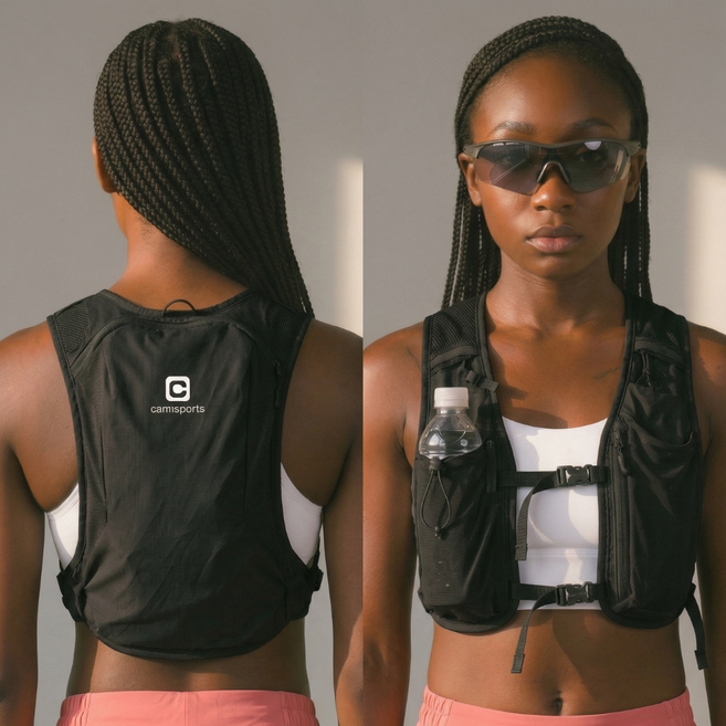 캄스포츠 에어로라이트 초경량 트레일 러닝 조끼 베스트, CS-AL140BK