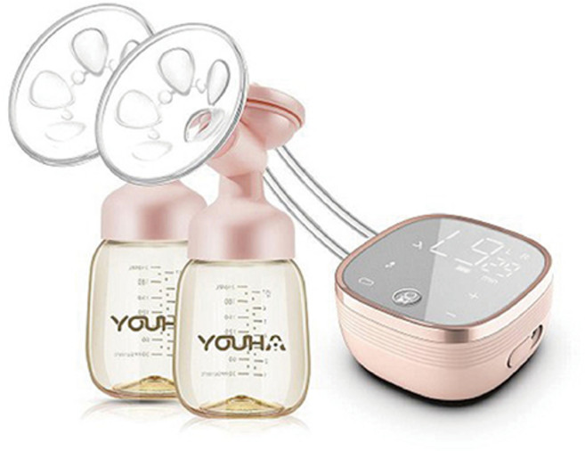 Youha 優合 Twins 雙邊電動吸乳器, 粉色鏡面, 1個