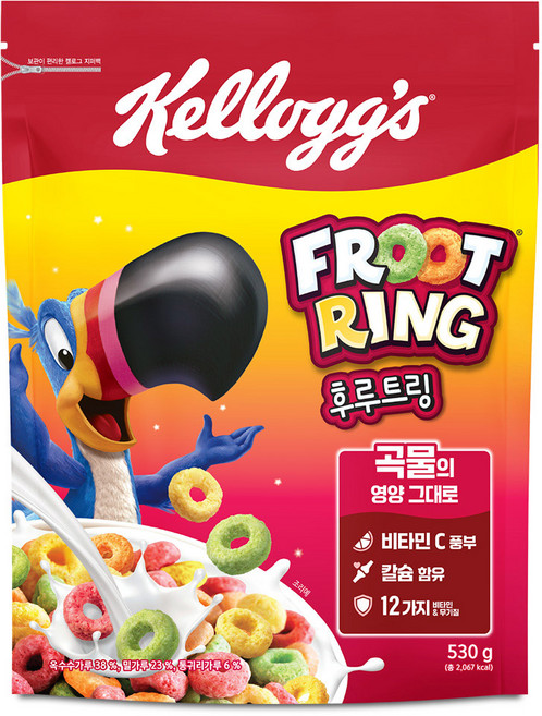 후루트링 시리얼, 530g, 4개