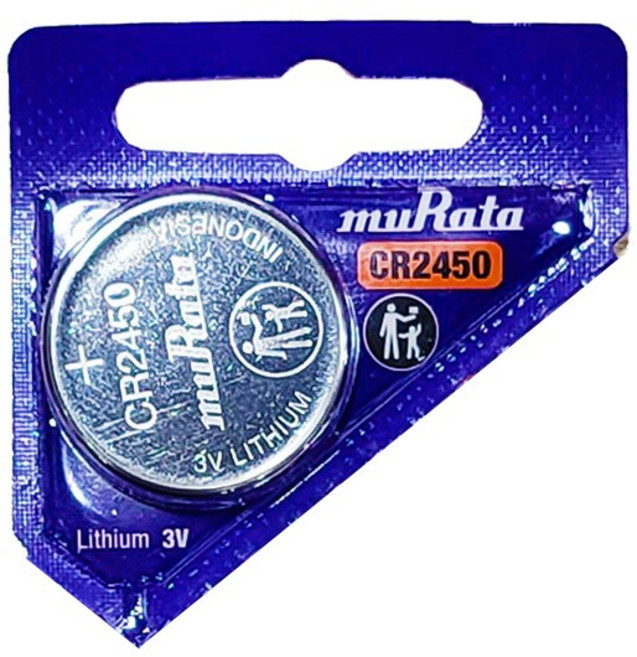 무라타 CR2450 리튬건전지 3V 코인 코인배터리 1알, 1개입, 1개