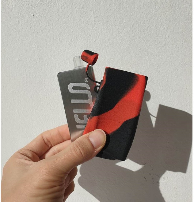 허니비 실리콘 케이스 젤로맥스 호환, 1개, 블랙앤레드 [JELLO MAX 호환]