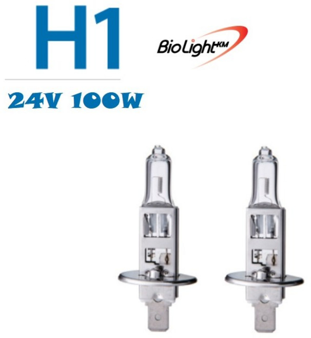 대성부품/24V H1 100W/BIO/화물차/대형트럭/버스/수입트럭/쌍라이트 전구/벌브/큐/2개/구쎈/멕쎈/더쎈/노브스/프리마/스카니아/볼보/만/벤츠/바이오 라이트/국내생산/메가, 2개, .