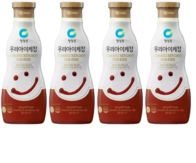 우리아이 토마토 케찹 620g 4개, 1세트