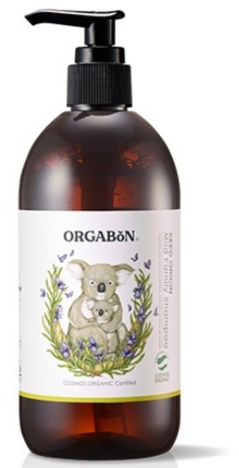 오가본 씨앗품은 유기농 순한 패밀리 샴푸, 380ml, 1개