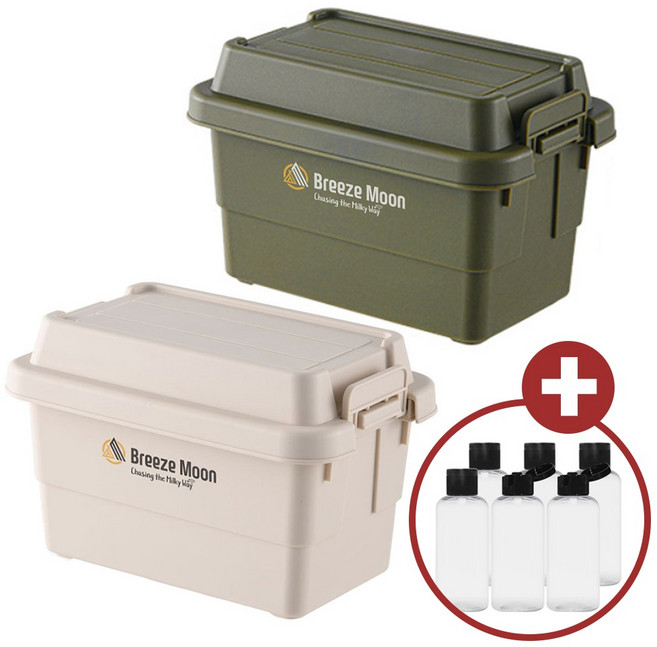 브리즈문 캠핑 양념통 6P 세트 조미료 소스 통 양념박스 주방 도구 키친툴 용품, 올리브그린+양념통6P세트+사은품, 1개