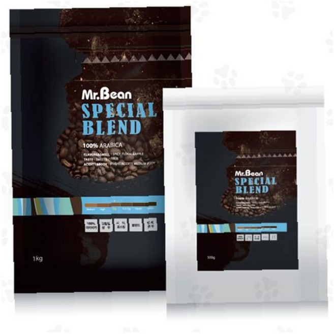 에티오피아 스페셜 블렌드 원두 500g 분쇄 홈카페 드립커피 부드러운 풍미, 1g, 1개