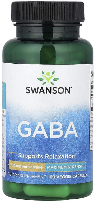 스완슨 GABA 가바 맥시멈 스트렝스 750mg 60정 1개