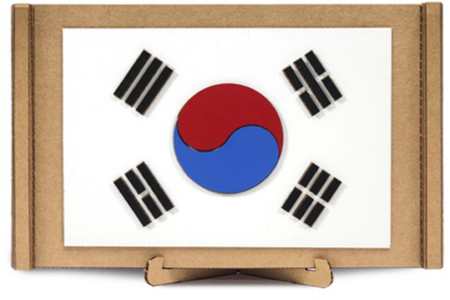 우든페이퍼 태극기 만들기, 1개