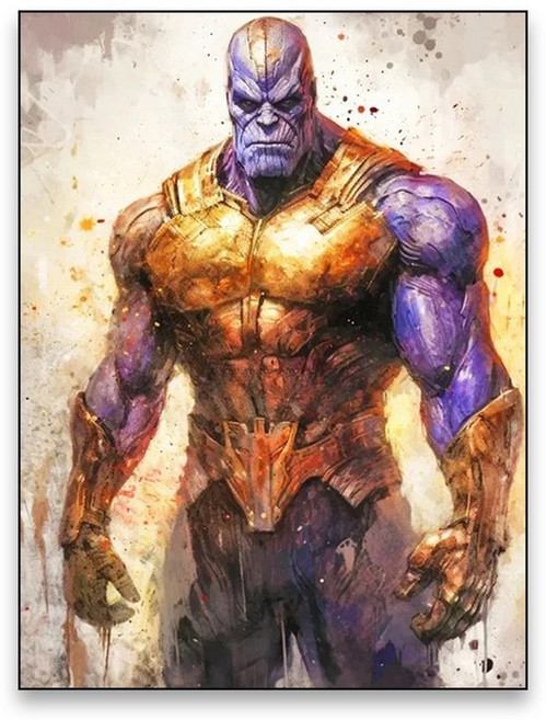 영화 아트 포스터 아이언 맨 데드 풀 캔버스 페인팅 클래식 캐릭터 벽화 홈 벽 장식 선물, (A4)21X30cm Unframed, B065
