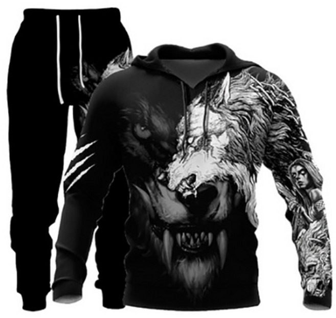 남성 트레이닝 세트 3D 프린팅 트레이닝복 뉴타임즈 8N003