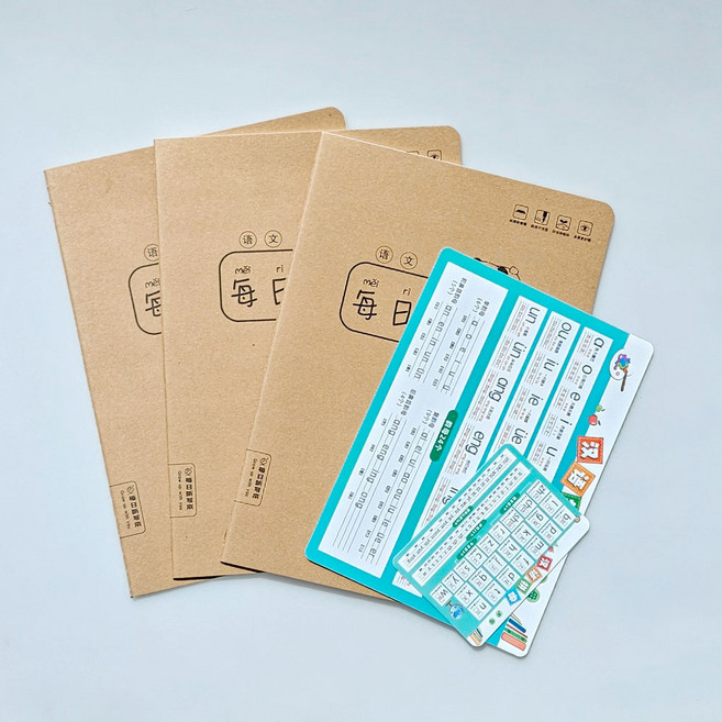 니하오 팬더 중국어 받아쓰기 노트 3권 한어병음 성조 한자 연습 공책, 1세트