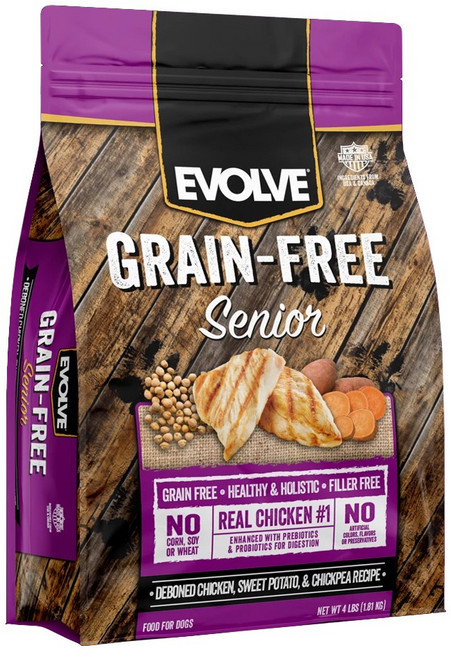 EVOLVE 강아지 그레인프리 라이트 기능성 사료, 시니어, 1.81kg, 1개