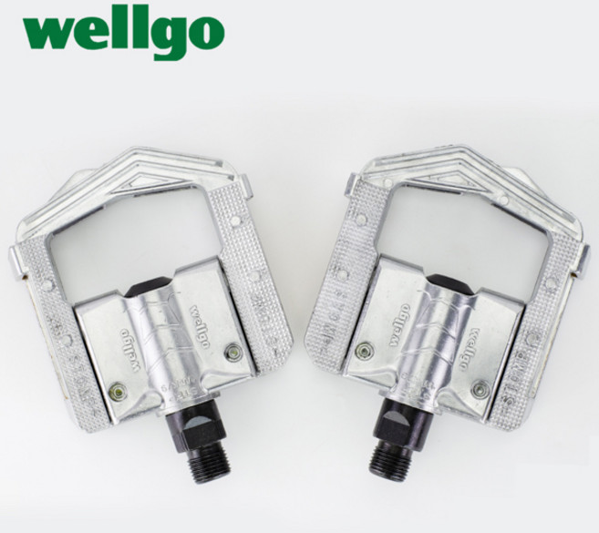 Wellgo 접이식 자전거 페달 알루미늄 접이식 페달 MTB 산악 자전거 로드 바이크 자전거 부품 F265, [01] F265 Silver, 1개