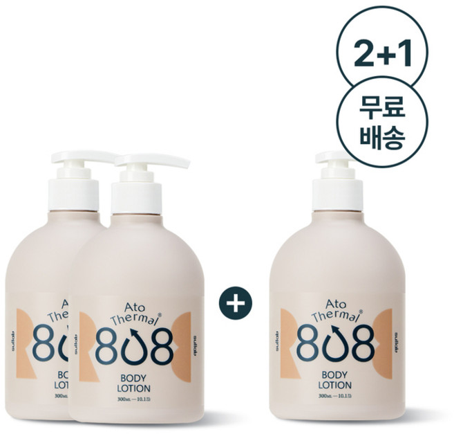 아토808 유아용 떼르말 바디로션, 300ml, 3개
