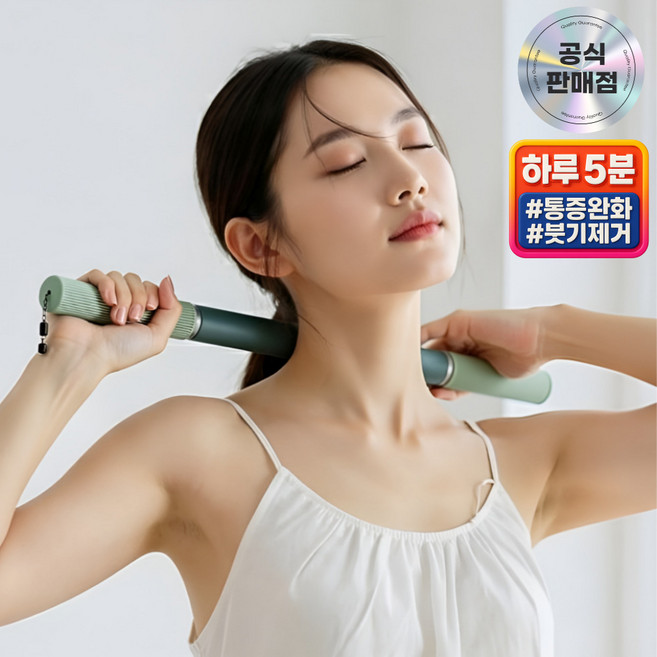 핏룸 프리미엄 바디라인 케어 마사지 스틱, green, 1개