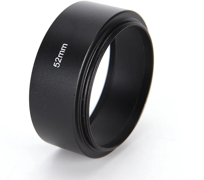 니콘 등용 긴 금속 렌즈 후드 52mm 1 개 카메라, 01 1pc, 01 52mm