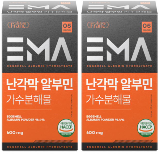 프리미엄 EMA 난각막 가수분해물 알부민, 2개, 60정