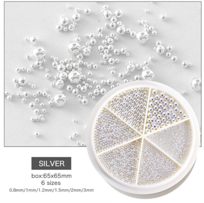 원형 볼참 3종 사이즈별 세트 택 일, 1개, 휠케이스, 실버