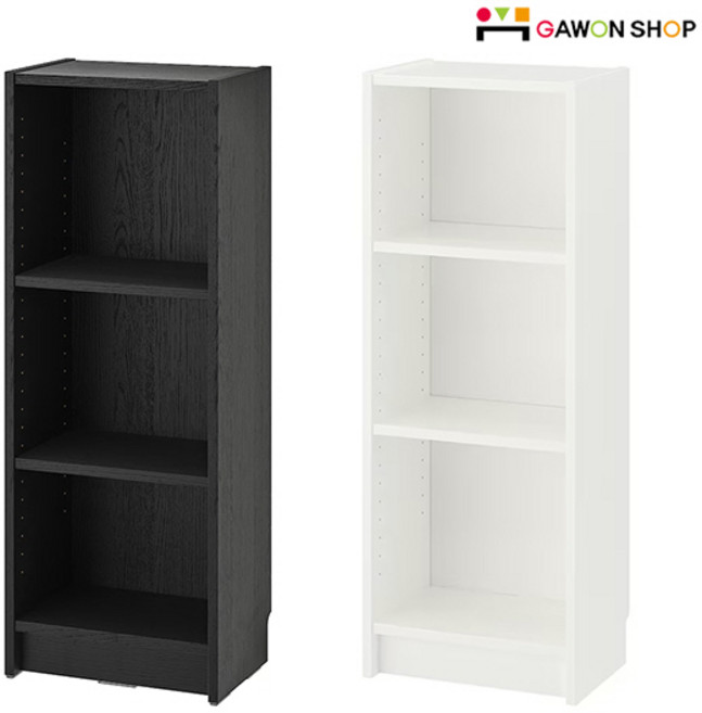 이케아 BILLY 책장 (40*28*106)/수납선반/책꽂이, 화이트(603.515.42)