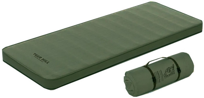 에어매트 자충매트 10CM 매트리스 싱글매트 90초 타이거힐 자충매트, 올리브 카키