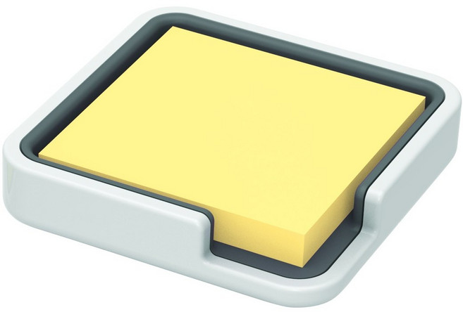 3M 포스트잇 654 엣지 홀더 디스펜서 리필 포스트잇 접착용 노트 76x76mm, 01_화이트/노랑