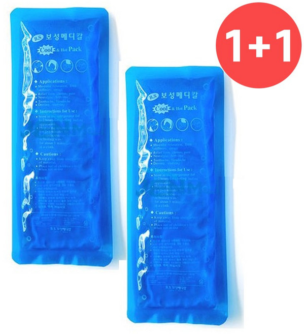 1+1 모완비 보성메디칼 냉찜질팩 젤타입 아이스팩 [중형], 2개