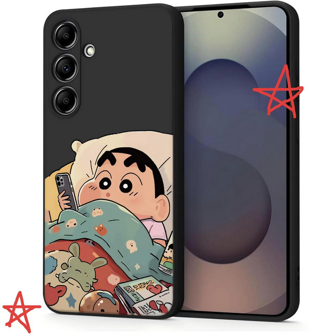 짱구 폰만 보는 귀여운 갤럭시 폰케이스