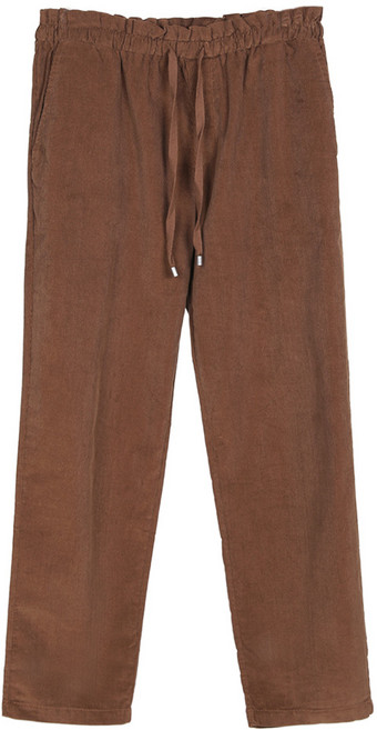 [이지바이] 여성 얇은 골덴 팬츠_핫템 여성 피치 밴딩 바지