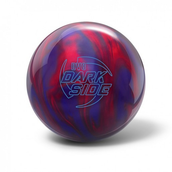 DV8 [다크 사이드] 볼링공 공인구 소프트볼 훅볼 하이브리드 듀얼리티 코어, 1개