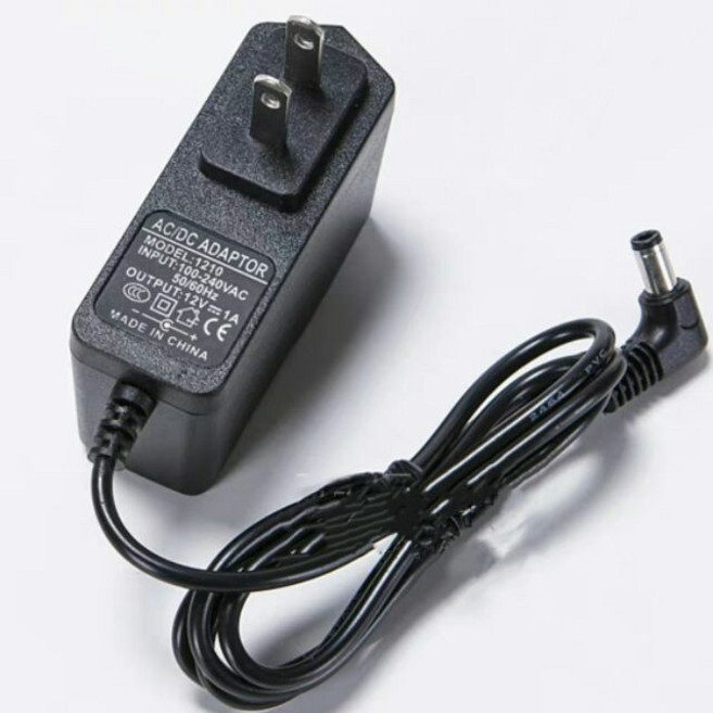 DC12v1A 變壓器 1.5米長 彎頭, 1個