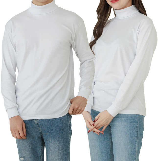 예스플러스 국내산 온목폴라 긴팔면티 2P