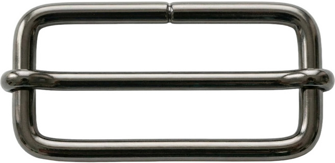 사각 조리개 끈 조절 금속 버클 부착금구, 20개, 사각조리개-38mm(흑니켈)