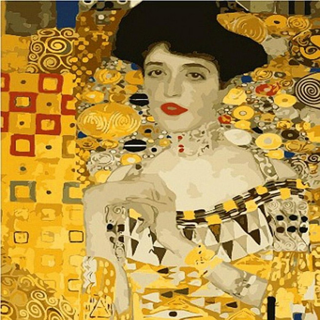 아이윙스 피포페인팅 E204 클림트의 아델레 DIY명화그리기 DIY그림그리기, 상세페이지 참조, 1개