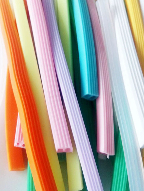 반찬 용기 패킹 고무 반찬통 뚜껑 잘라쓰는 밀봉 밀폐 5x5 스트라이프, 5x5 스트라이프 연블루 1M