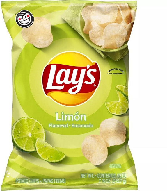 [미국직배송]레이스 라임맛 감자칩 Lay's Limon Flavored Potato Chips, 1개, 160g