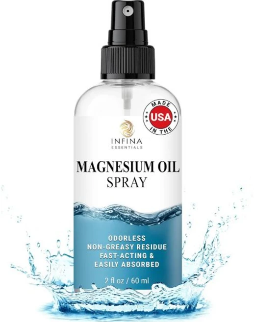 Topical Magnesium Oil Spray – Hydrating & Fast-Absorbing Magnesium Mist for Body Feet & Skin – Od, 2 Fl Oz (Pack of 1), 1개, 60ml - 쿠팡