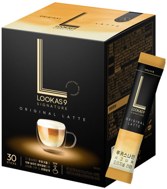 <꾼들>루카스나인 오리지널 라떼30T+오리지널 라떼1T, 14.9g, 1박스, 30개입