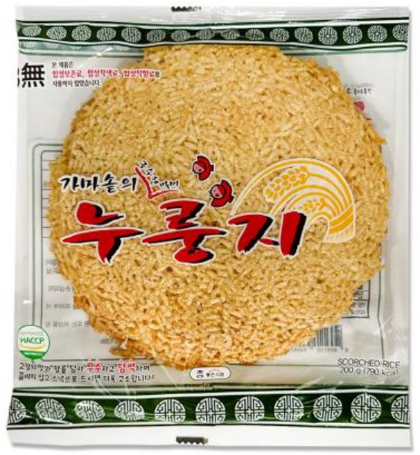 참좋은식품 가마솥의 구수한 별미 누룽지, 200g, 1개