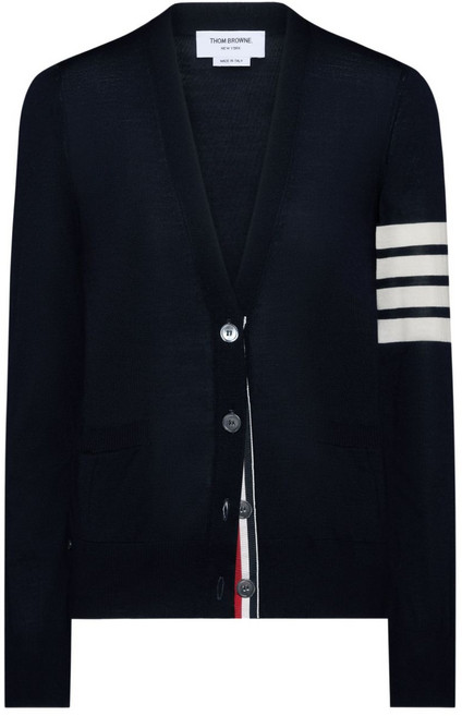 톰 브라운 4 바 메리노 울 가디건