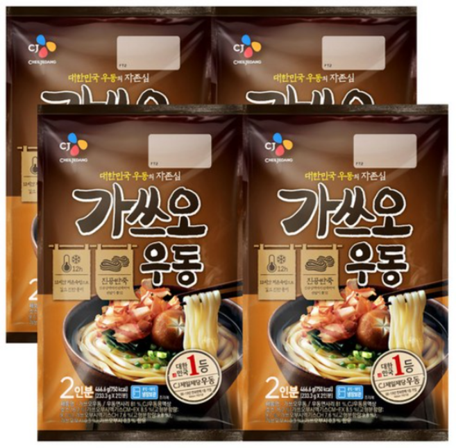 제일제당 가쓰오우동 (2인분) 466.6g, 4개