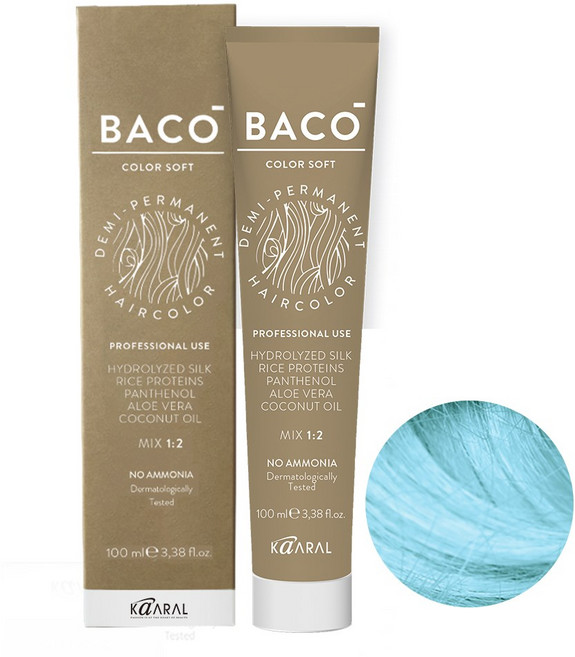 카랄 바코 소프트 칼라 염색약 (당일출고), 스카이블루, 1개