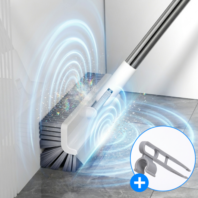 메벨리 크린샷 4.0 PRO 다용도 화장실 청소솔 욕실 바닥 모서리, 1개, 화이트 그레이