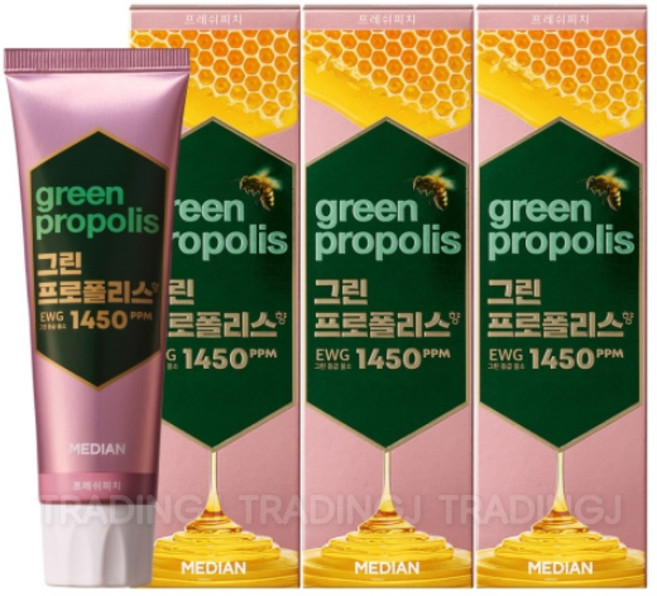 메디안 그린 프로폴리스향 홈패밀리치약 프레쉬피치 100g x 3개, 1개
