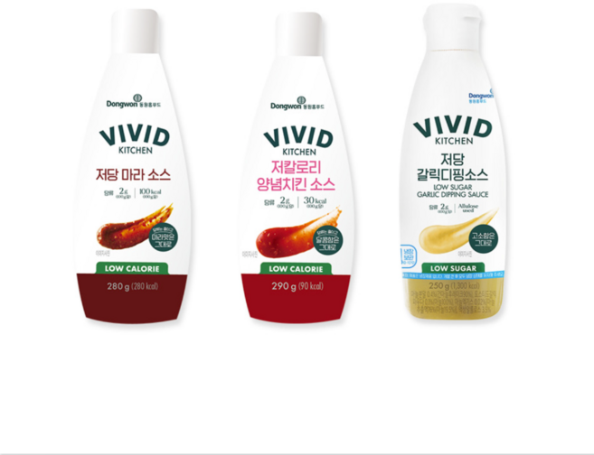 비비드키친 저당 갈릭디핑소스 + 마라소스 + 양념치킨소스, 1개