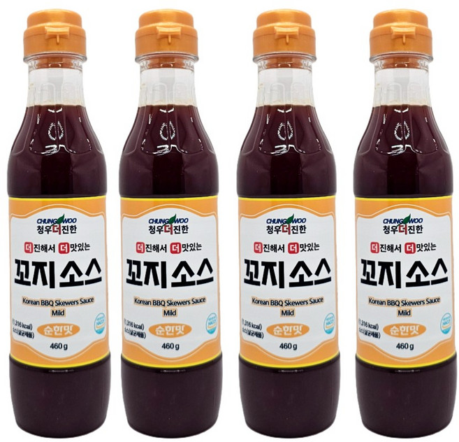 청우 더진한 꼬지소스 순한맛, 460g, 4개