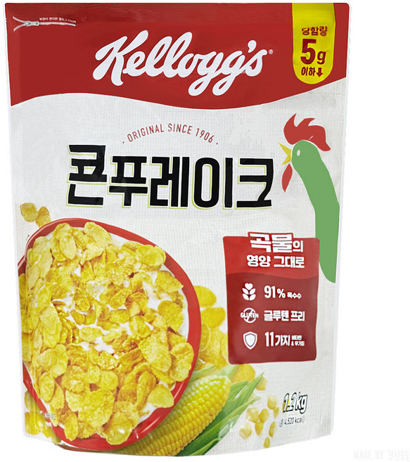 켈로그 콘 푸레이크, 1.2kg, 4개