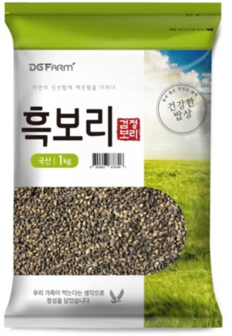 대구농산 건강한밥상 국산 흑보리쌀, 1kg, 1개